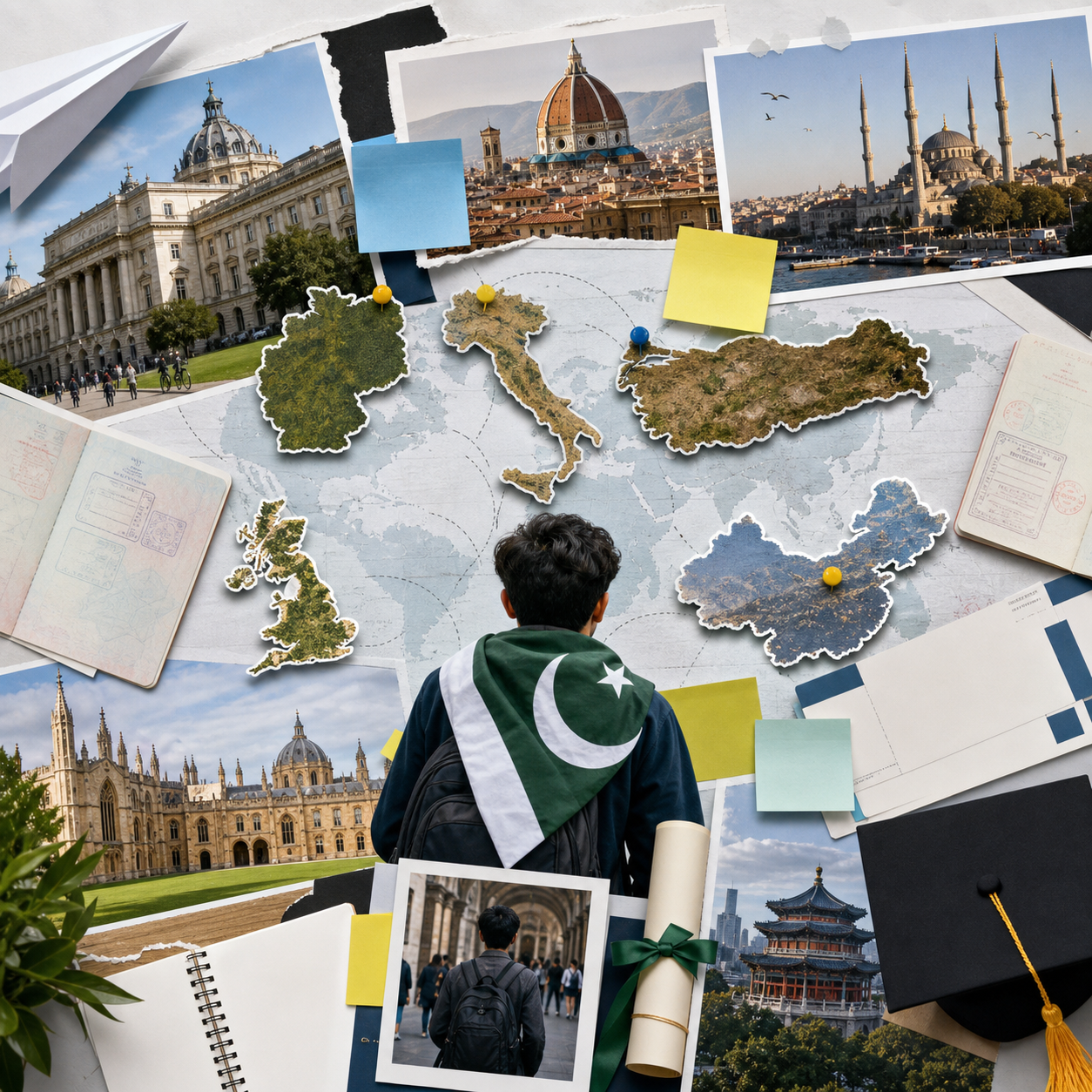 Scholarship destination collage